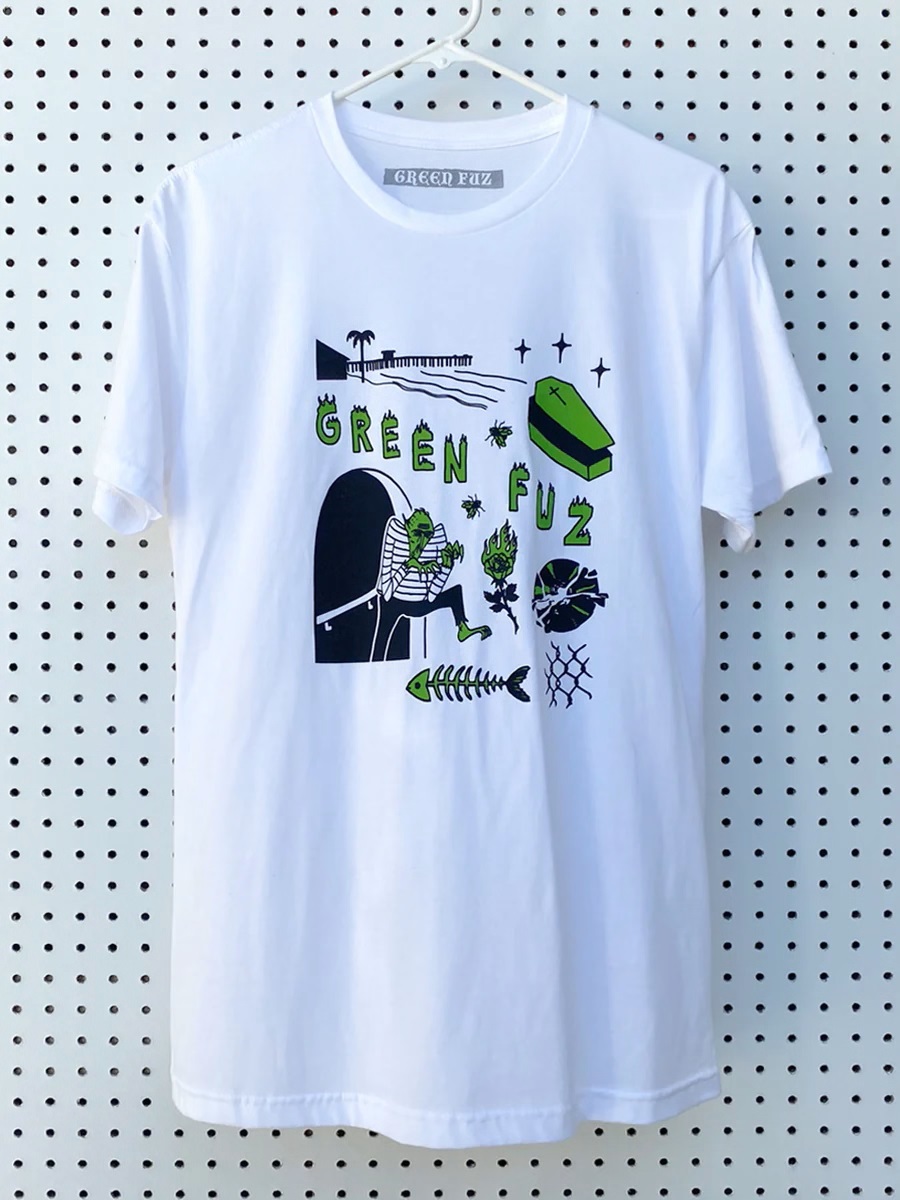GREEN FUZ COFFIN BREAK TEE ロゴTシャツ 半袖Tシャツ MADE IN USA  メンズ レディース サーフ スケート