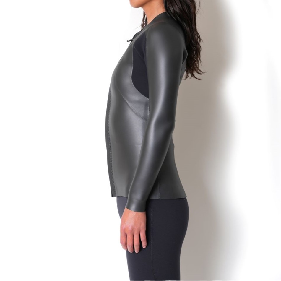 CRAFTSMAN WETSUITS ウェットスーツ 長袖 タッパー ロングスリーブジャケット 2mm フロントジップ フラットスキン ラバー レディース 日本製 サーフィン 春夏秋用