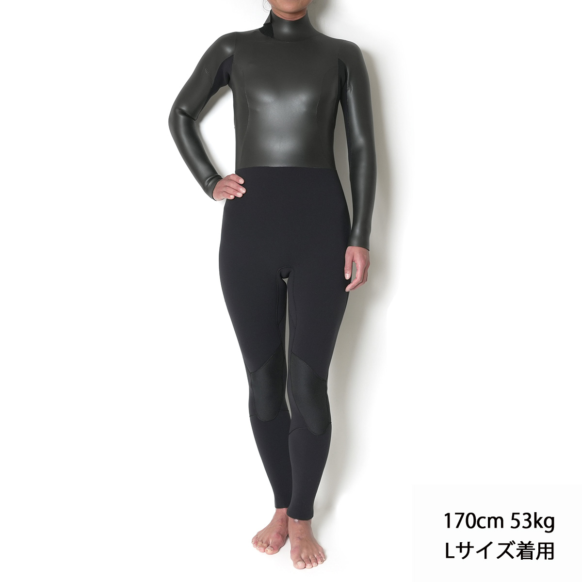 CRAFTSMAN WETSUITS ウェットスーツ セミドライ 5mm / 3mm バックジップ フラットスキン ラバー WARM LIGHT 裏起毛 レディース 日本製 サーフィン 秋冬用