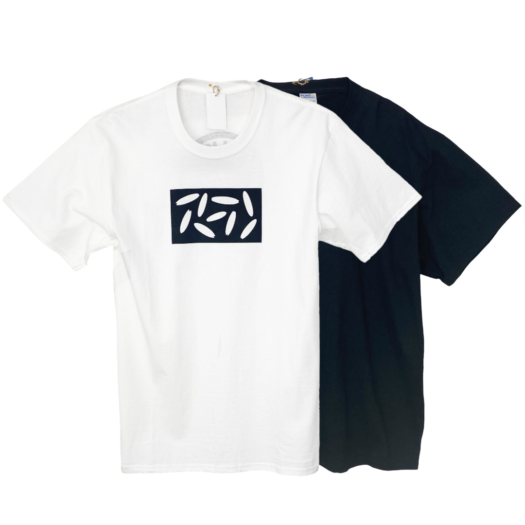 SIMON SHAPES - LOGO T-SHIRT（WHITE/ BLACK）