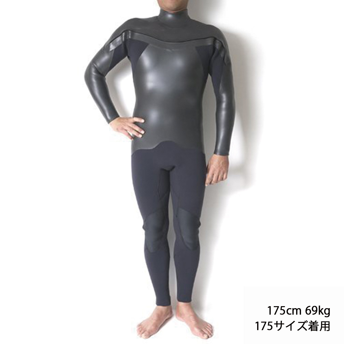 セミオーダー（受注生産） CRAFTSMAN WETSUITS ウェットスーツ セミドライ ハイエンドモデル 5mm / 3mm チェストジップ（フロントジップ） フラットスキン ラバー AIR FRAME LEGACY × WARM LIGHT 裏起毛 ユニセックス 日本製 サーフィン 秋冬用