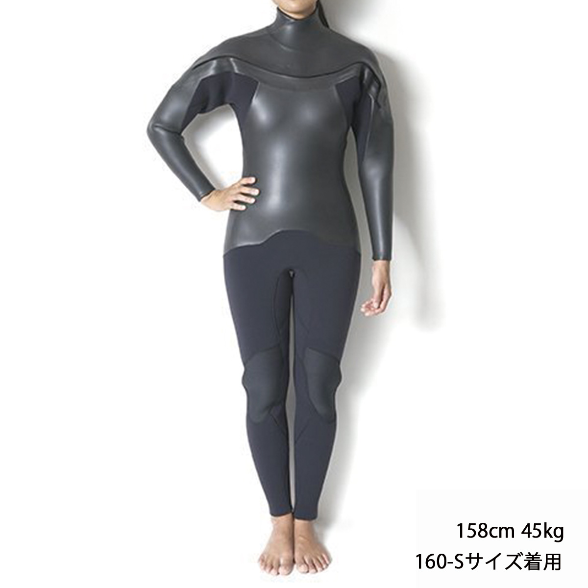セミオーダー（受注生産） CRAFTSMAN WETSUITS ウェットスーツ セミドライ ハイエンドモデル 5mm / 3mm チェストジップ（フロントジップ） フラットスキン ラバー AIR FRAME LEGACY × WARM LIGHT 裏起毛 ユニセックス 日本製 サーフィン 秋冬用