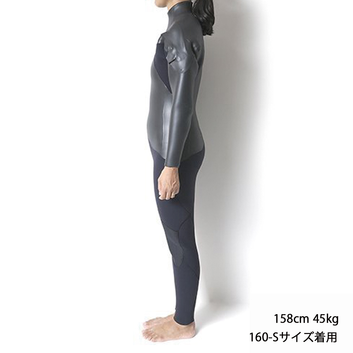 セミオーダー（受注生産） CRAFTSMAN WETSUITS ウェットスーツ セミドライ ハイエンドモデル 5mm / 3mm チェストジップ（フロントジップ） フラットスキン ラバー AIR FRAME LEGACY × WARM LIGHT 裏起毛 ユニセックス 日本製 サーフィン 秋冬用