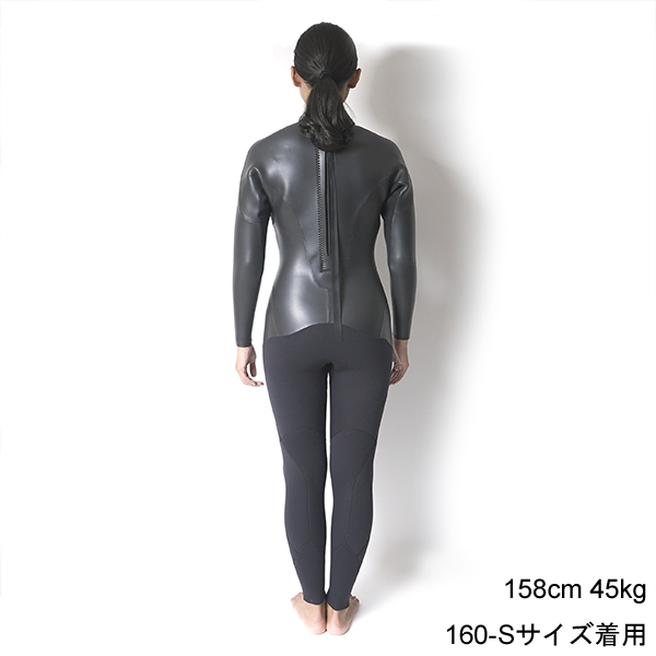 セミオーダー（受注生産） CRAFTSMAN WETSUITS ウェットスーツ セミドライ 5mm / 3mm バックジップ フラットスキン ラバー WARM LIGHT 裏起毛 ユニセックス 日本製 サーフィン 秋冬用