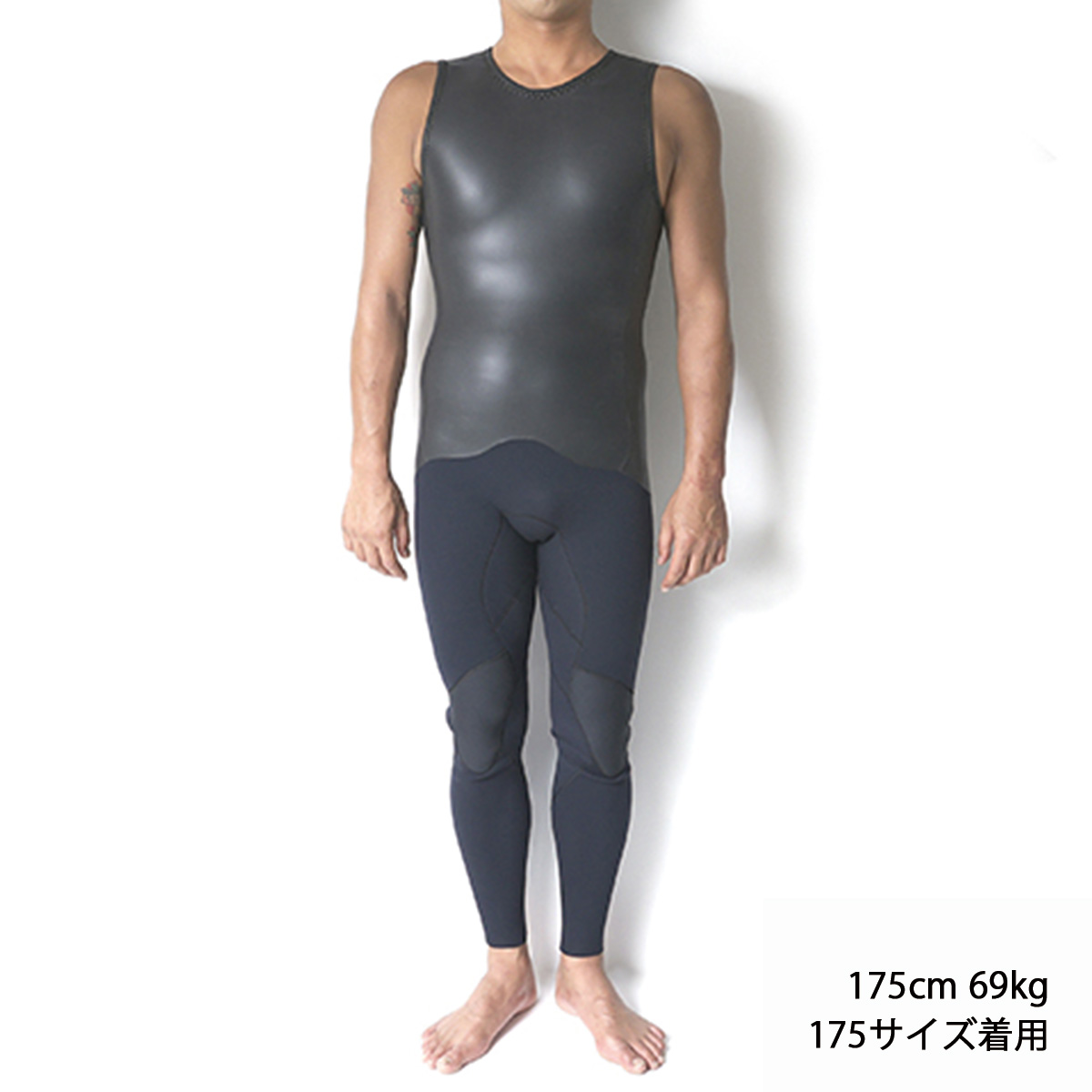 セミオーダー（受注生産） CRAFTSMAN WETSUITS ウェットスーツ ロンジョン ロングジョン 2mm バックジップ フラットスキン ラバー ユニセックス 日本製 サーフィン 春夏秋用