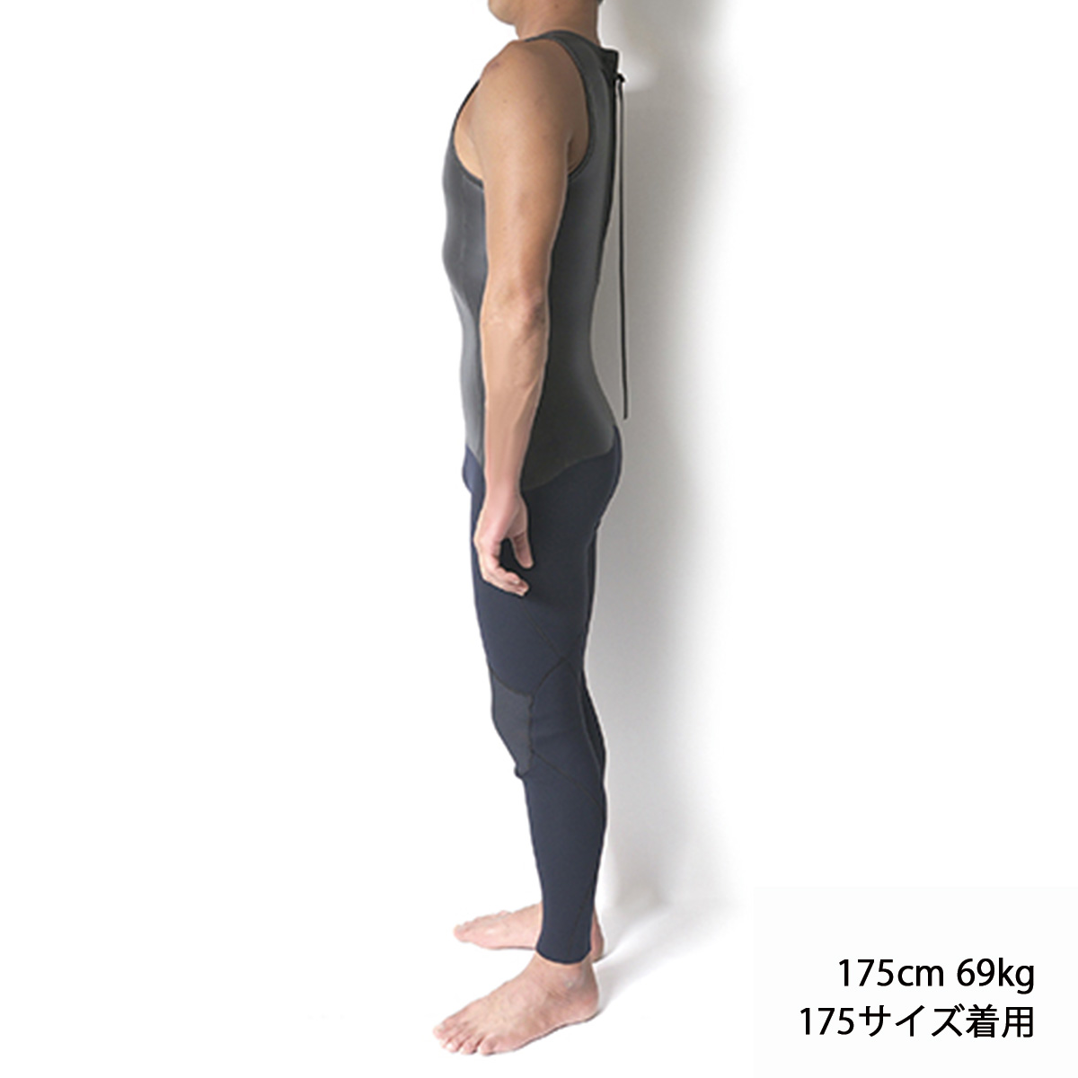 セミオーダー（受注生産） CRAFTSMAN WETSUITS ウェットスーツ ロンジョン ロングジョン 2mm バックジップ フラットスキン ラバー ユニセックス 日本製 サーフィン 春夏秋用