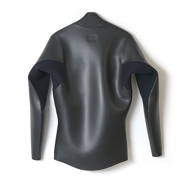 セミオーダー（受注生産） CRAFTSMAN WETSUITS ウェットスーツ 長袖 タッパー ロングスリーブジャケット 2mm フロントジップ フラットスキン ラバー ユニセックス 日本製 サーフィン 春夏秋用