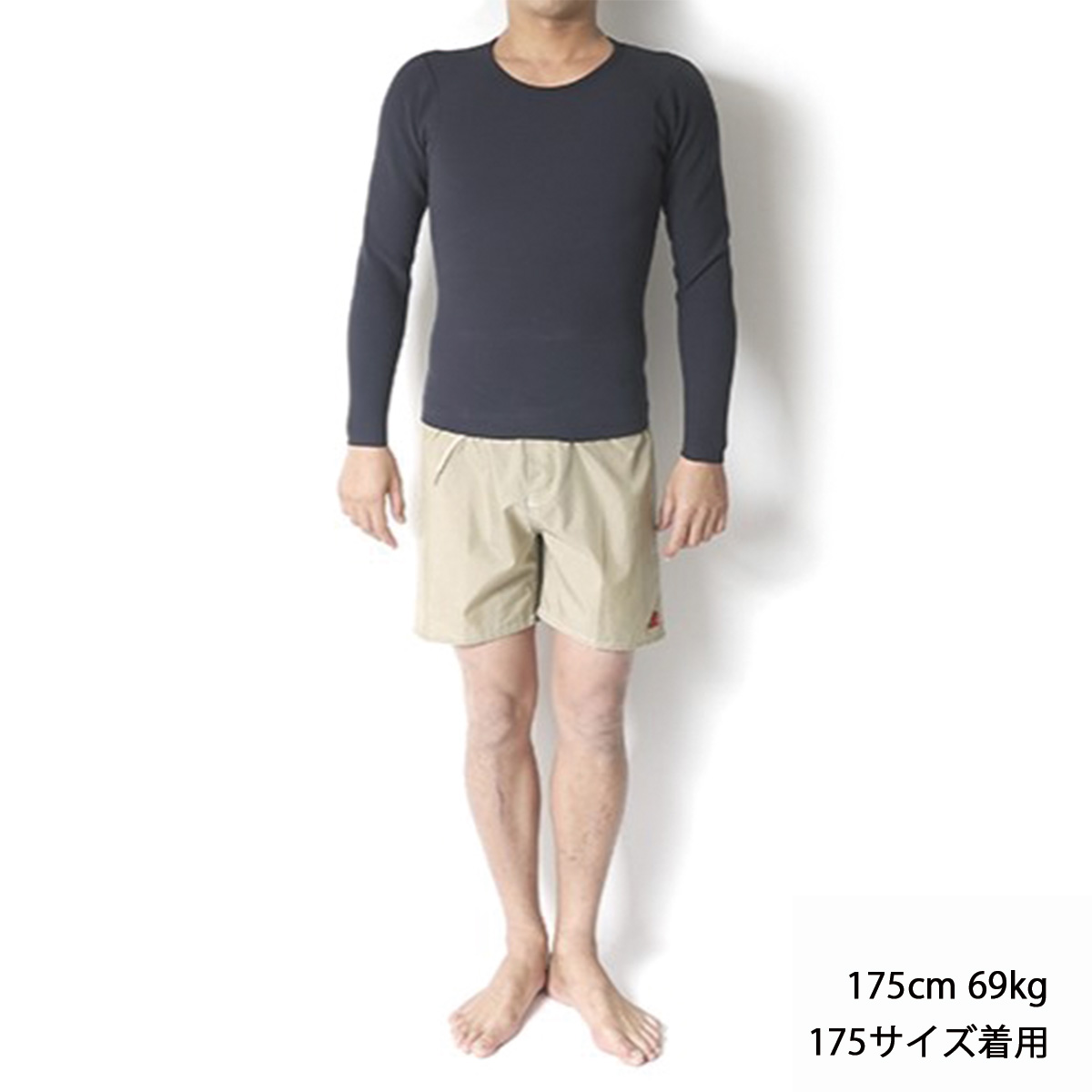 セミオーダー（受注生産） CRAFTSMAN WETSUITS ウェットスーツ 長袖 タッパー ロングスリーブジャケット 1.5mm ノンジップ ジャージ ブラック ユニセックス 日本製 サーフィン 春夏秋用