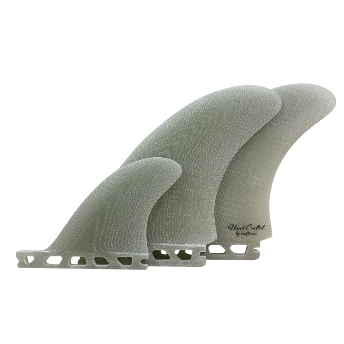 CRAFTSMAN FIN TWIN + STABILIZER ツインフィン スタビライザー FUTURES グラスファイバー VOLAN サーフィン（VOLAN CLEAR）