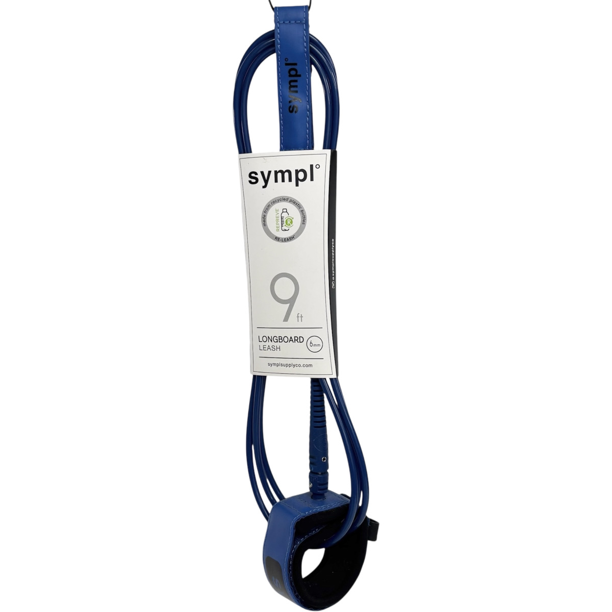 sympl° / LONGBOARD/ LEASH 9ft 6mm シンプル スタンダードリーシュ STANDARD LEASH サーフィン　ロングボード