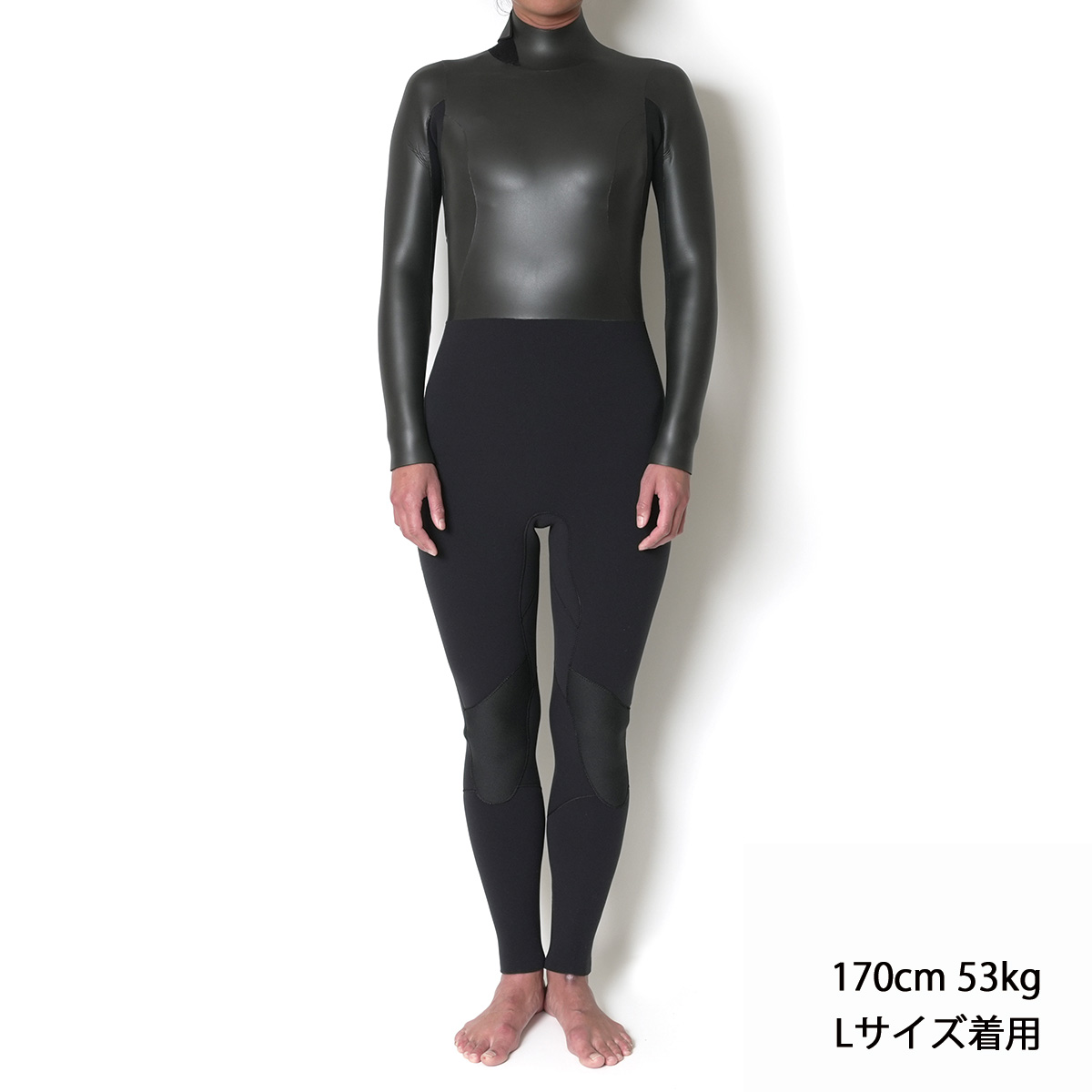 CRAFTSMAN WETSUITS ウェットスーツ セミドライ 5mm / 3mm バックジップ フラットスキン ラバー WARM LIGHT 裏起毛 レディース 日本製 サーフィン 秋冬用