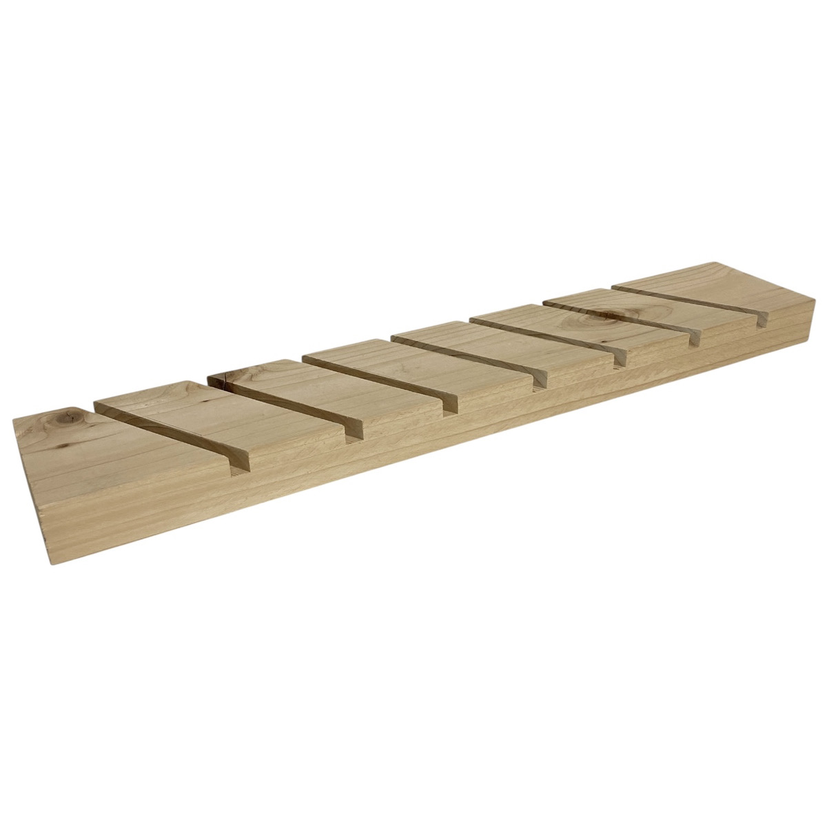 SURFBOARDS FIN RACK 7本収納可能 シングルフィン用 木製ハンドメイド 店舗使用品 ロングボードフィン対応 フィンラック