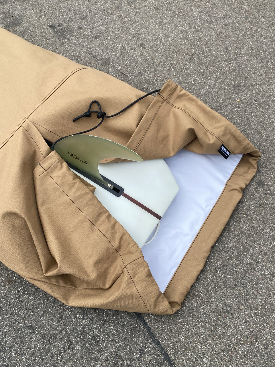 GREEN FUZ 9'6" SURPLUS - ROUND PREMIUM CANVAS BOARD BAG ロングボード用 キャンバスボードバッグ サーフボードケース プレミアムキャンバス MADE IN USA