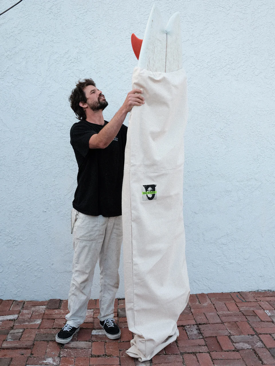 GREEN FUZ 8'0" BLANCO - ROUND PREMIUM CANVAS BOARD BAG ミッドレングス用 キャンバスボードバッグ サーフボードケース プレミアムキャンバス MADE IN USA
