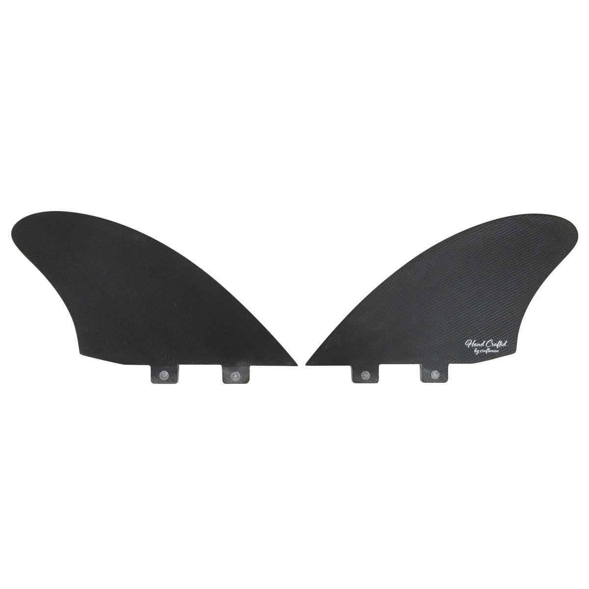 【SALE】 CRAFTSMAN FIN TWIN FLOW ツインフィン キールフィン FCS グラスファイバー VOLAN サーフィン（BLACK/WHITE）（VOLAN BLACK）