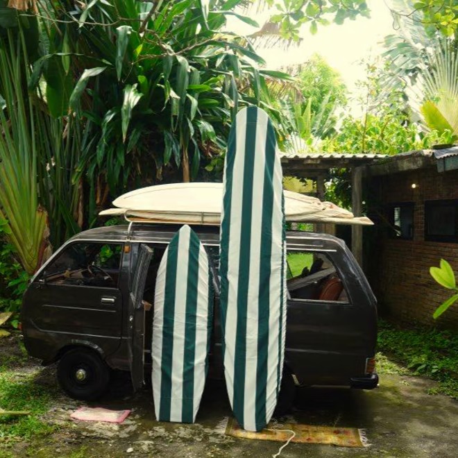 DEFORMASI デフォルマシー WASABI ×surf a billy umbrella Fabric Deck wrap 6'5''~ 8'5" デッキカバー ミッドレングス WASABI  デッキラップ サーフボードケース