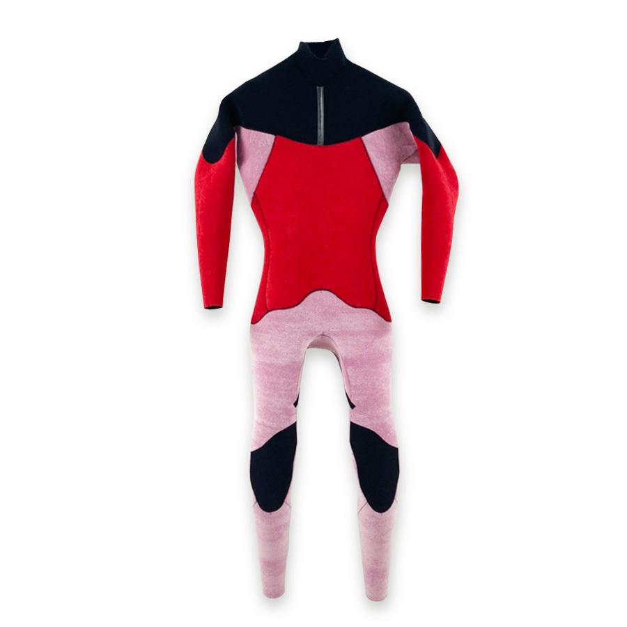 セミオーダー（受注生産） CRAFTSMAN WETSUITS ウェットスーツ セミドライ ハイエンドモデル 5mm / 3mm チェストジップ（フロントジップ） フラットスキン ラバー AIR FRAME LEGACY × WARM LIGHT 裏起毛 ユニセックス 日本製 サーフィン 秋冬用