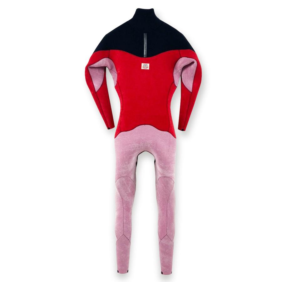 セミオーダー（受注生産） CRAFTSMAN WETSUITS ウェットスーツ セミドライ ハイエンドモデル 5mm / 3mm チェストジップ（フロントジップ） フラットスキン ラバー AIR FRAME LEGACY × WARM LIGHT 裏起毛 ユニセックス 日本製 サーフィン 秋冬用