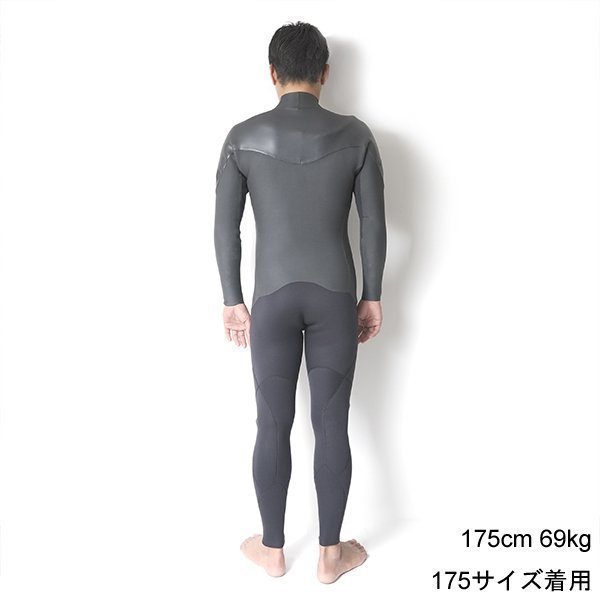 セミオーダー（受注生産） CRAFTSMAN WETSUITS ウェットスーツ セミドライ ハイエンドモデル 5mm / 3mm チェストジップ（フロントジップ） メッシュスキン ラバー AIR FRAME LEGACY × WARM LIGHT 裏起毛 ユニセックス 日本製 サーフィン 秋冬用