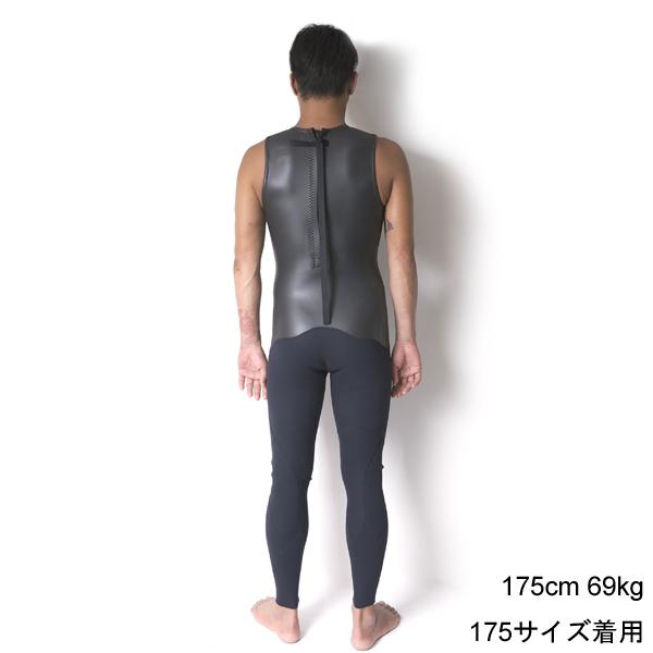 セミオーダー（受注生産） CRAFTSMAN WETSUITS ウェットスーツ ロンジョン ロングジョン 2mm バックジップ フラットスキン ラバー ユニセックス 日本製 サーフィン 春夏秋用