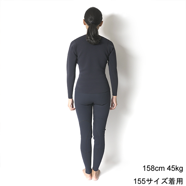 CRAFTSMAN WETSUITS ウェットスーツ 長袖 タッパー ロングスリーブジャケット 1.5mm ノンジップ ジャージ ブラック ユニセックス 日本製 サーフィン 春夏秋用