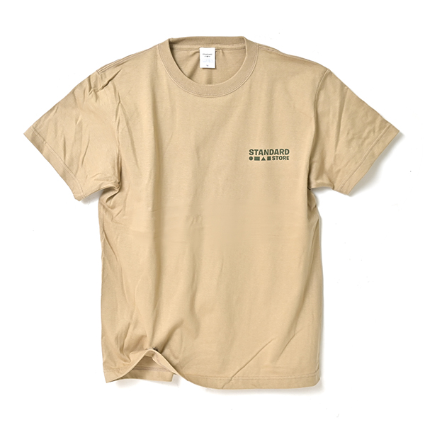 STANDARD STORE × ANDY DAVIS ORIGINAL T-SHIRT（LOGO）SAND KHAKI