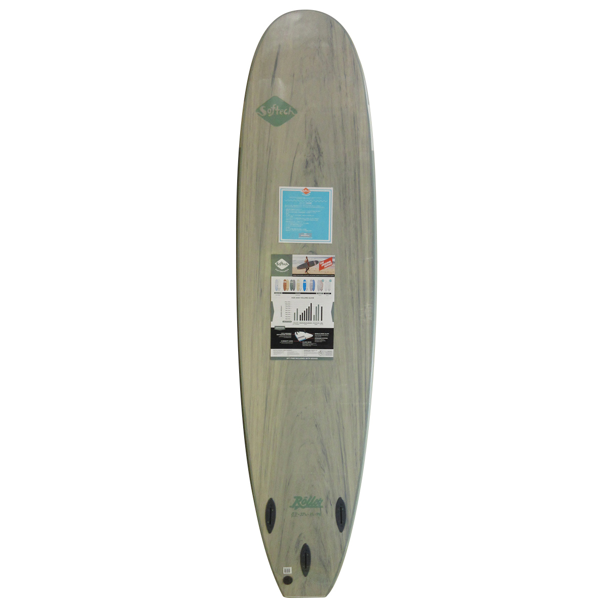 Softech / ROLLER SMOKE GREEN 8`0