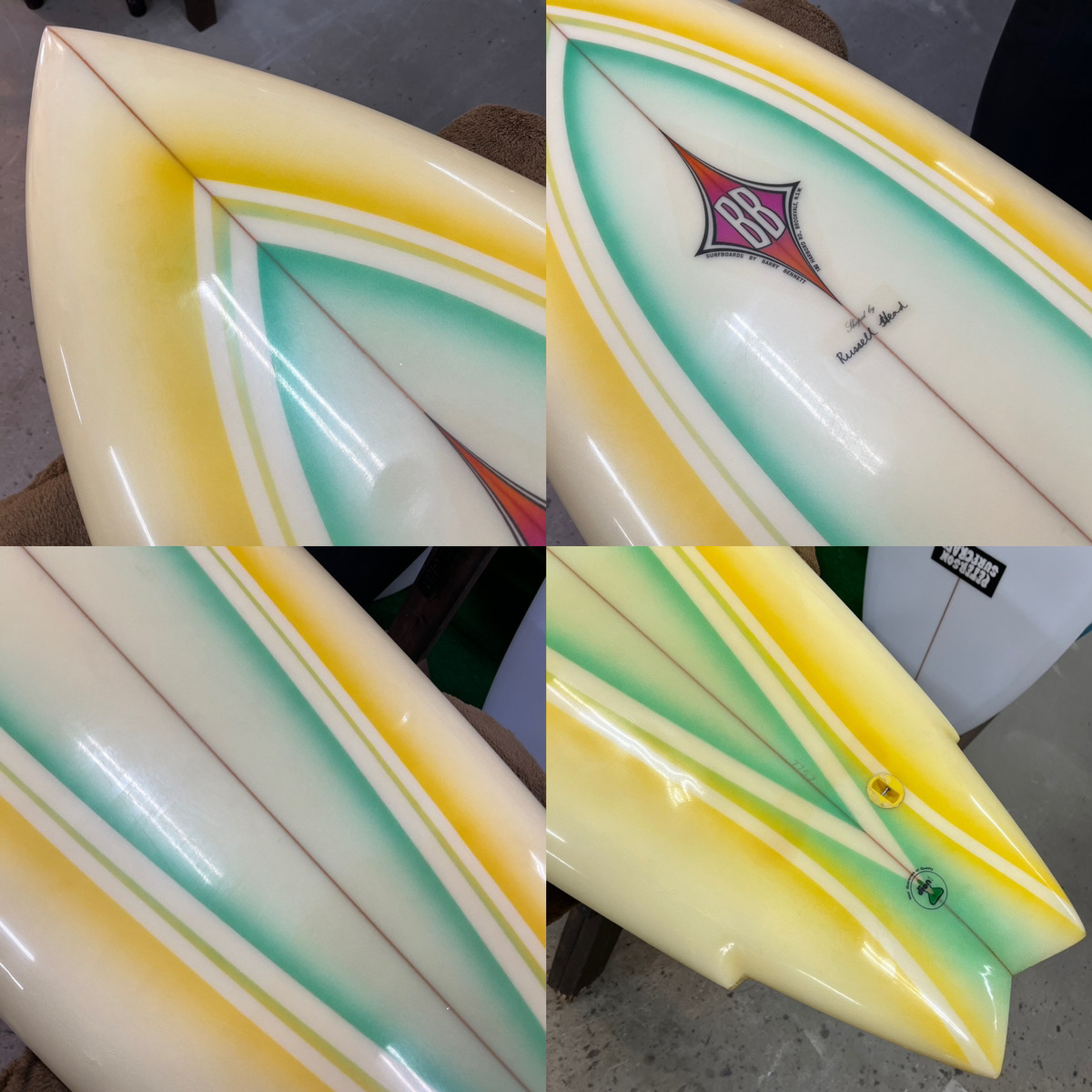 BENNET SURFBOARDS / 70's SINGLE  WING SWALLOW Shaped by Russell Head　