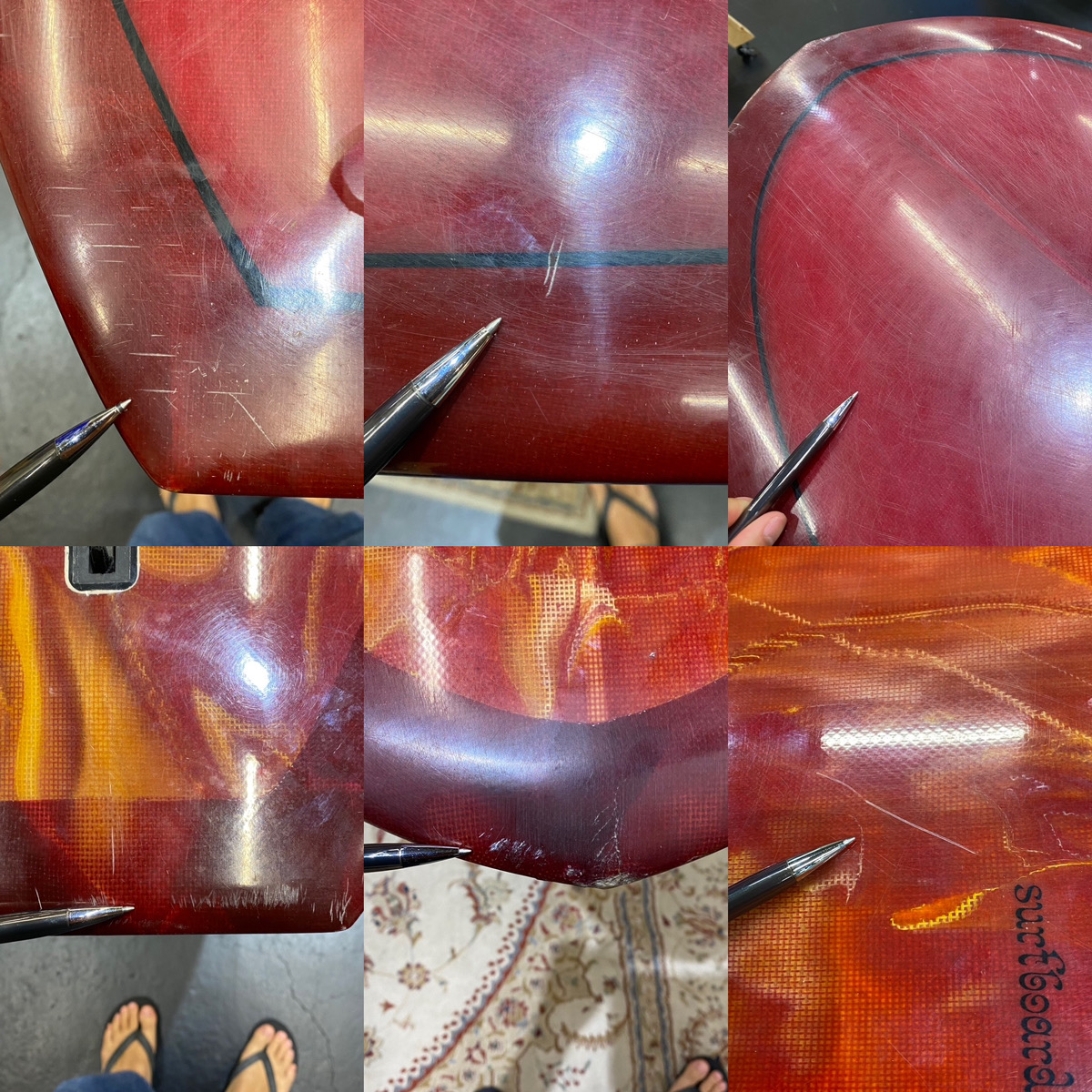 JOEL TUDOR SURFBOARD / Shaped by Bill Shrosbee 9`6