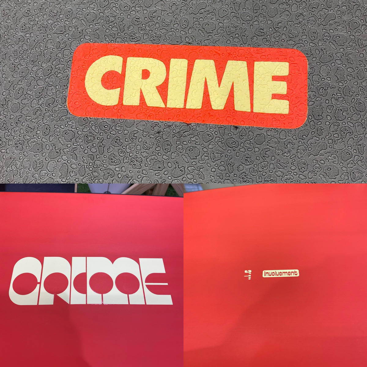 CRIME / INVOLMENT 9`1 BLACK×BURGUNDY