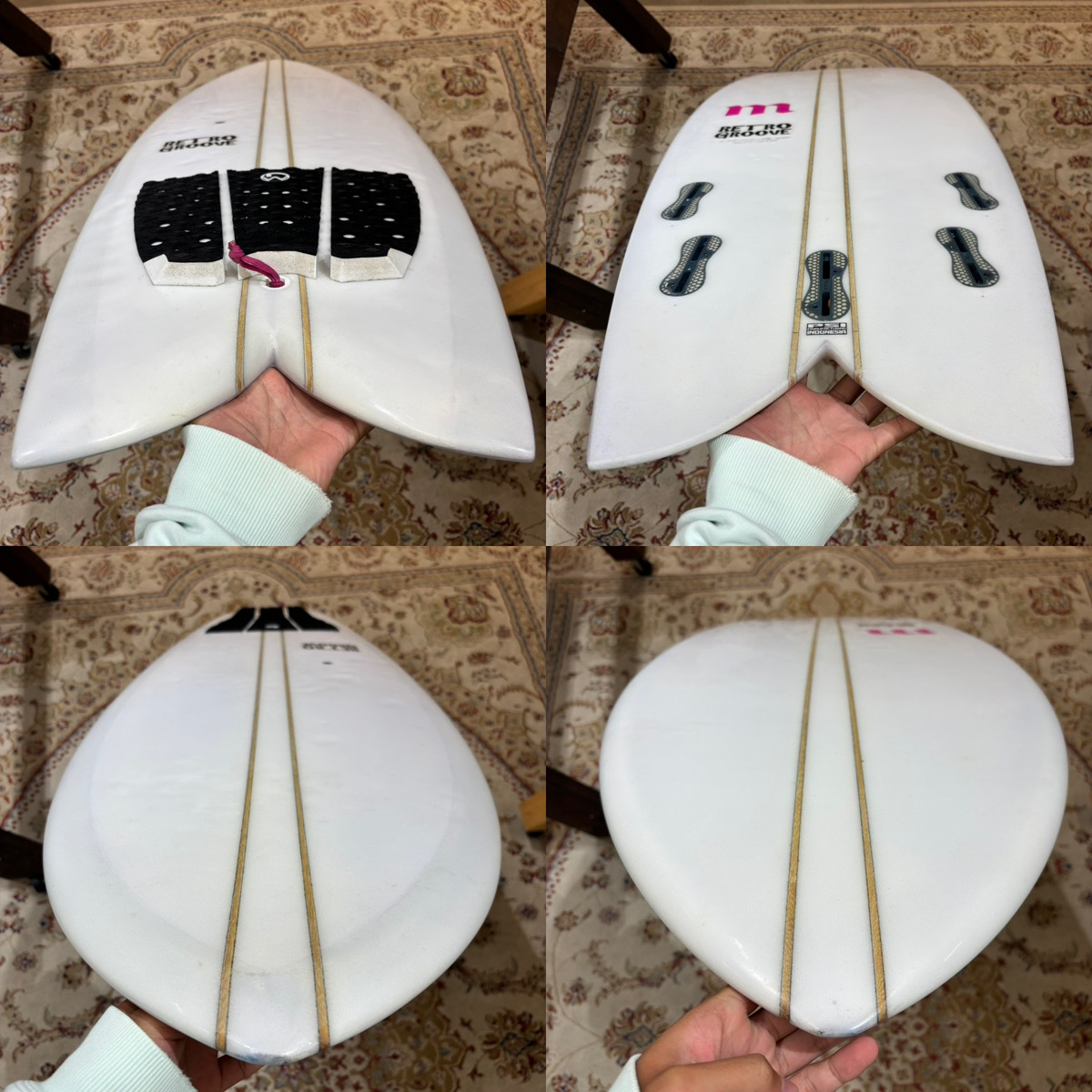 Retro Groove Surfboards / MOON SLAP DOUBLE STRINGER FISH 5`6