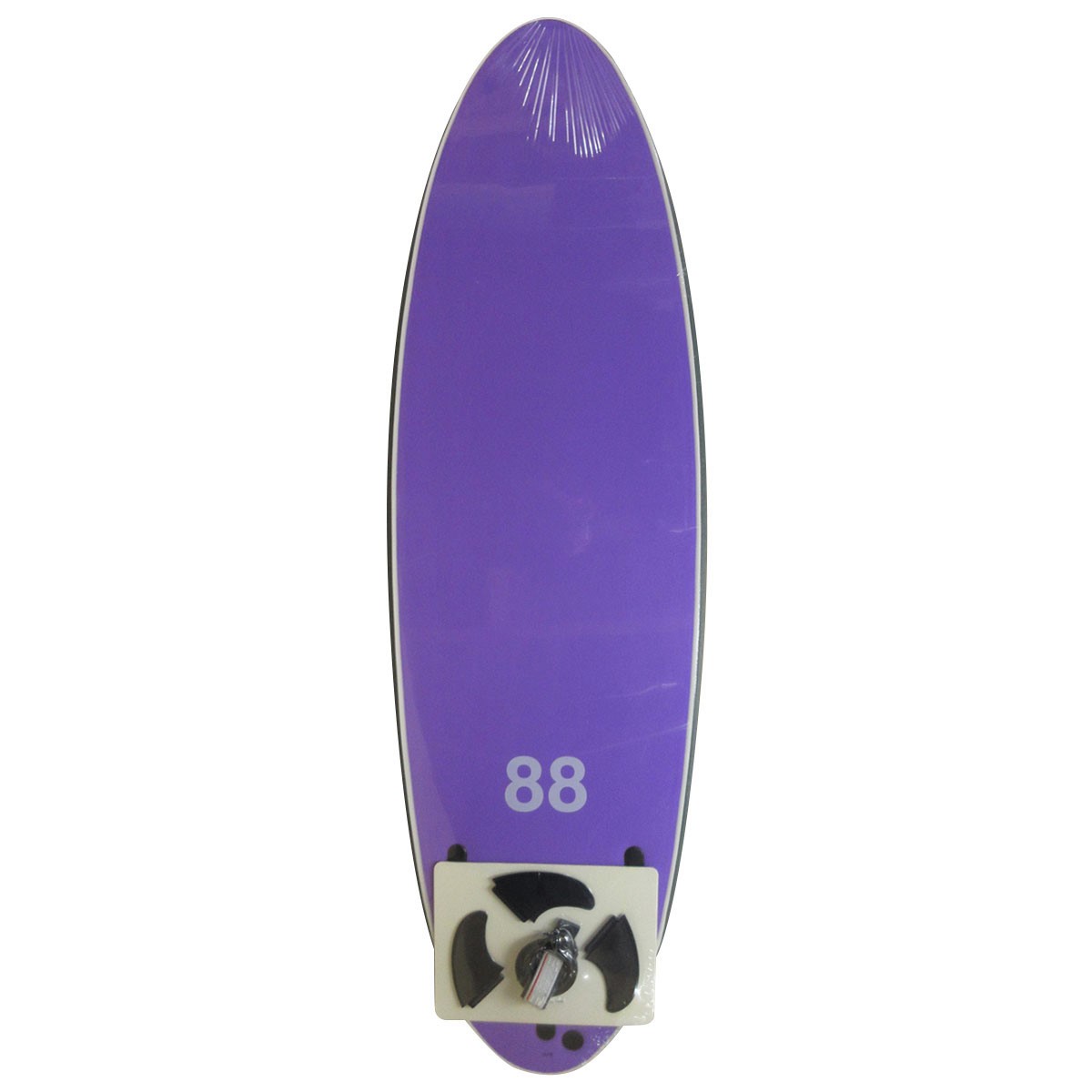 88 / Thruster 6`4 Round Tail Olive / Purple