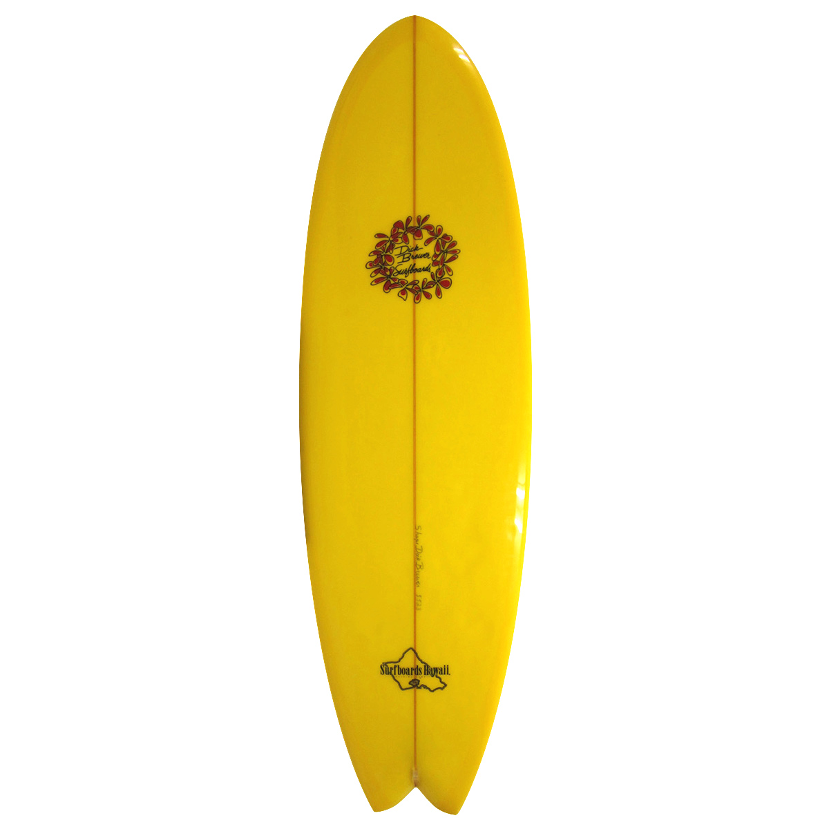 DICK BREWER x SURFBOARDS HAWAII / TWIN FISH 5`7 Shaped By Dick Brewer   Glass By Jack Reeves 
